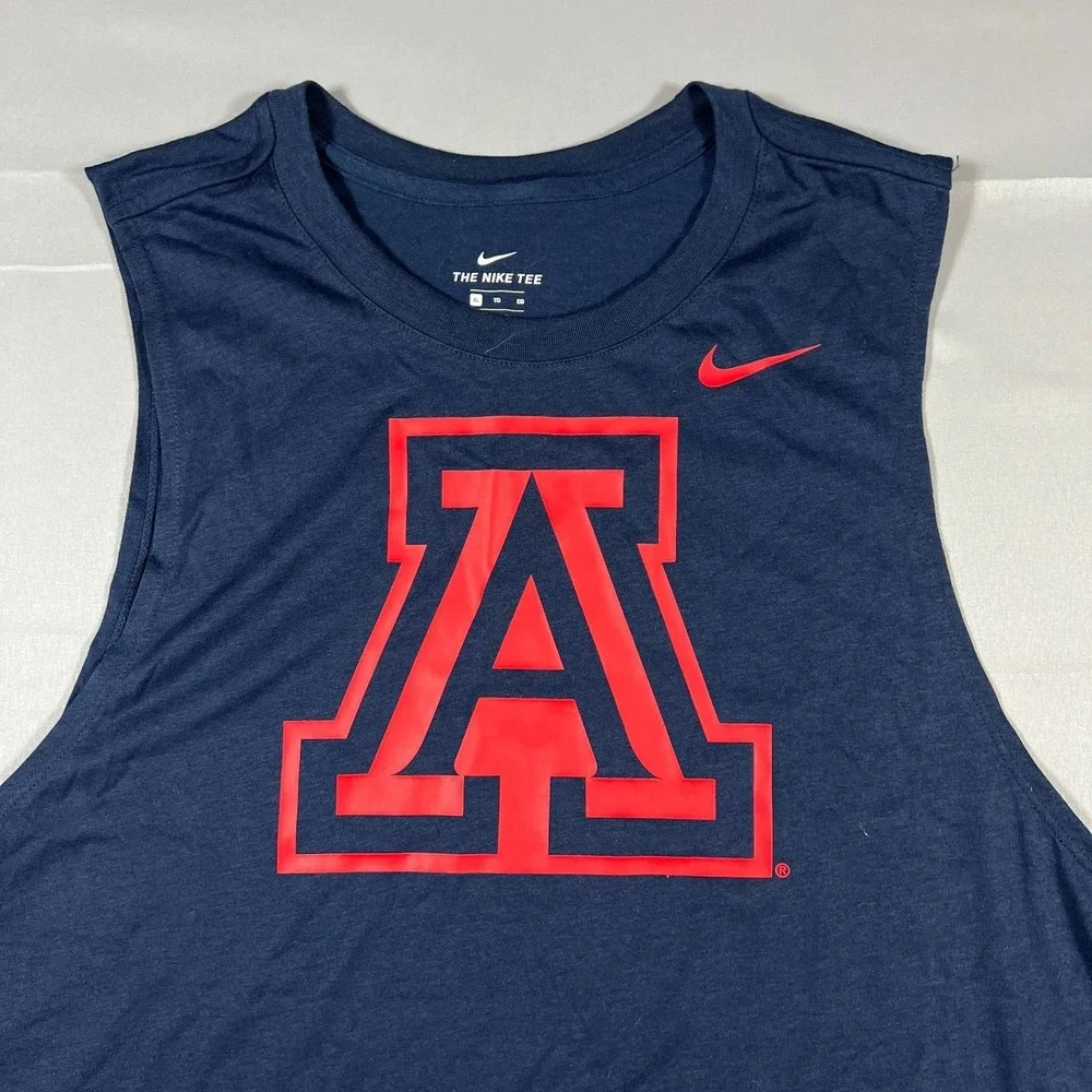 Nike Dri Fit Tank Top Mens XL Navy Athletic Cut Arizona Wildcats Basketball NCAA